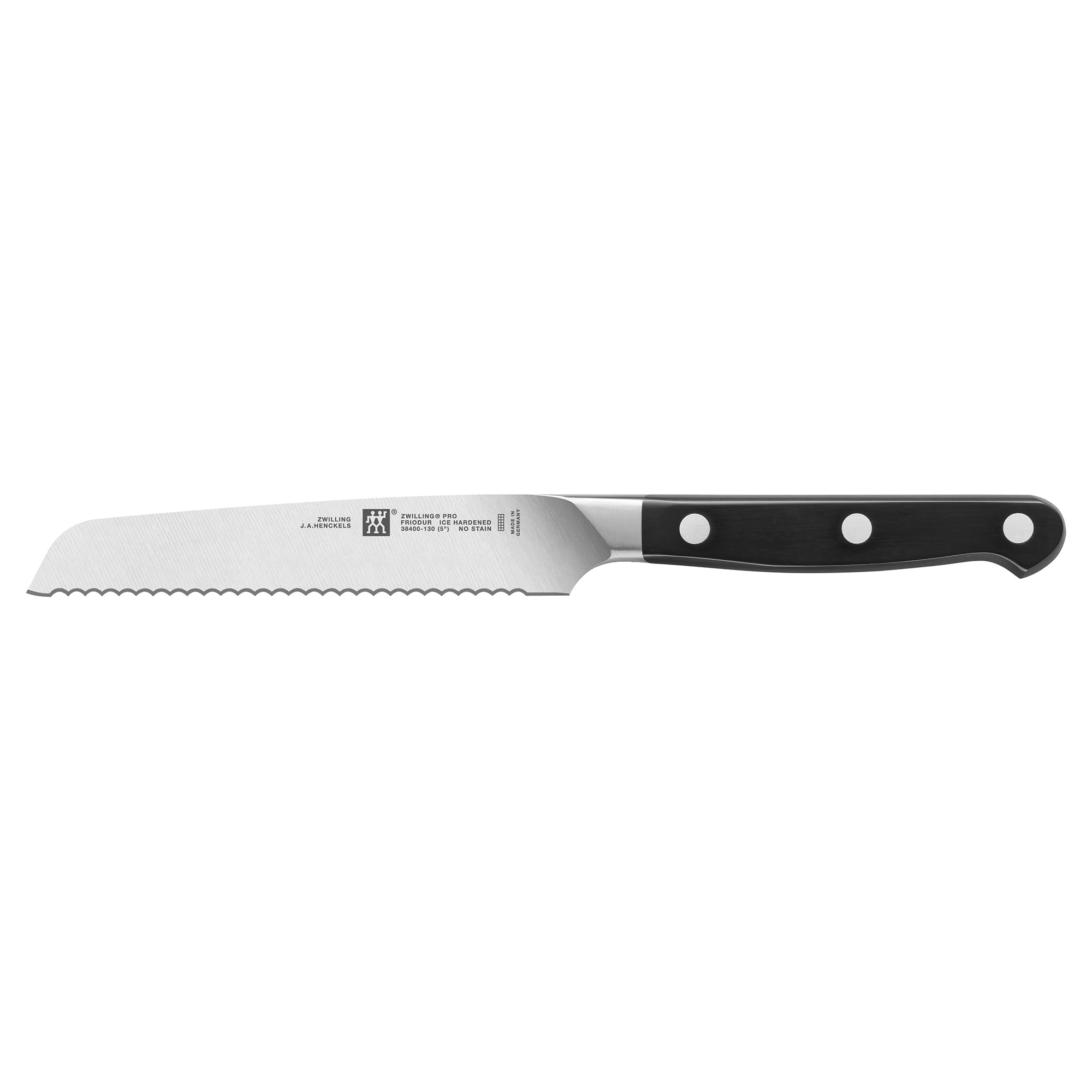 ZWILLING Pro 7-Piece Razor-Sharp German Knife Block Set with Bonus Sharpener, Made in Company-Owned German Factory with Special Formula Steel perfected for almost 300 Years, Dishwasher Safe
