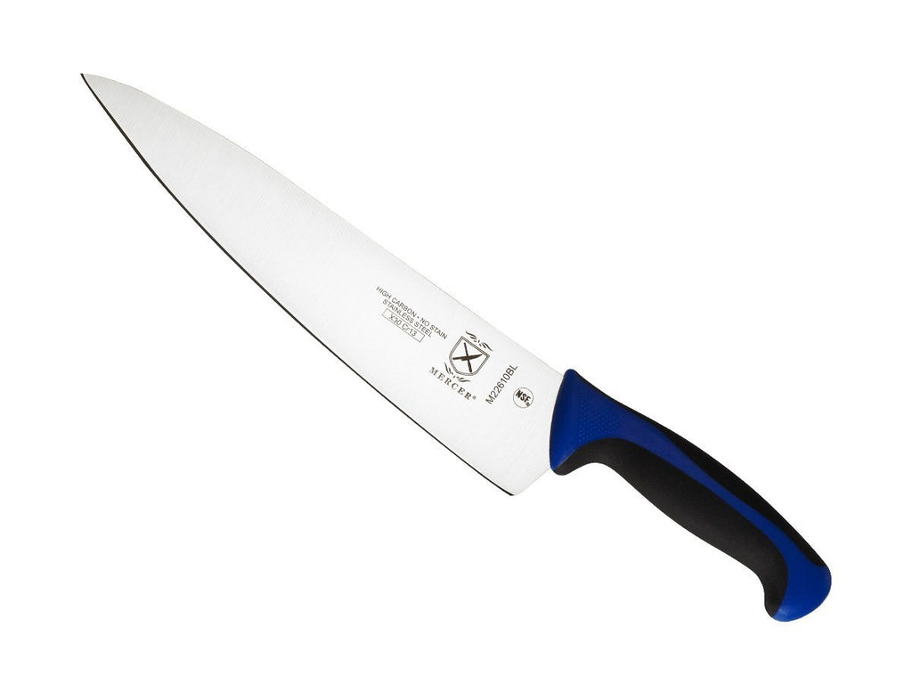 Mercer Culinary Millennia Colors 7-Inch Granton Edge Santoku Knife, Green