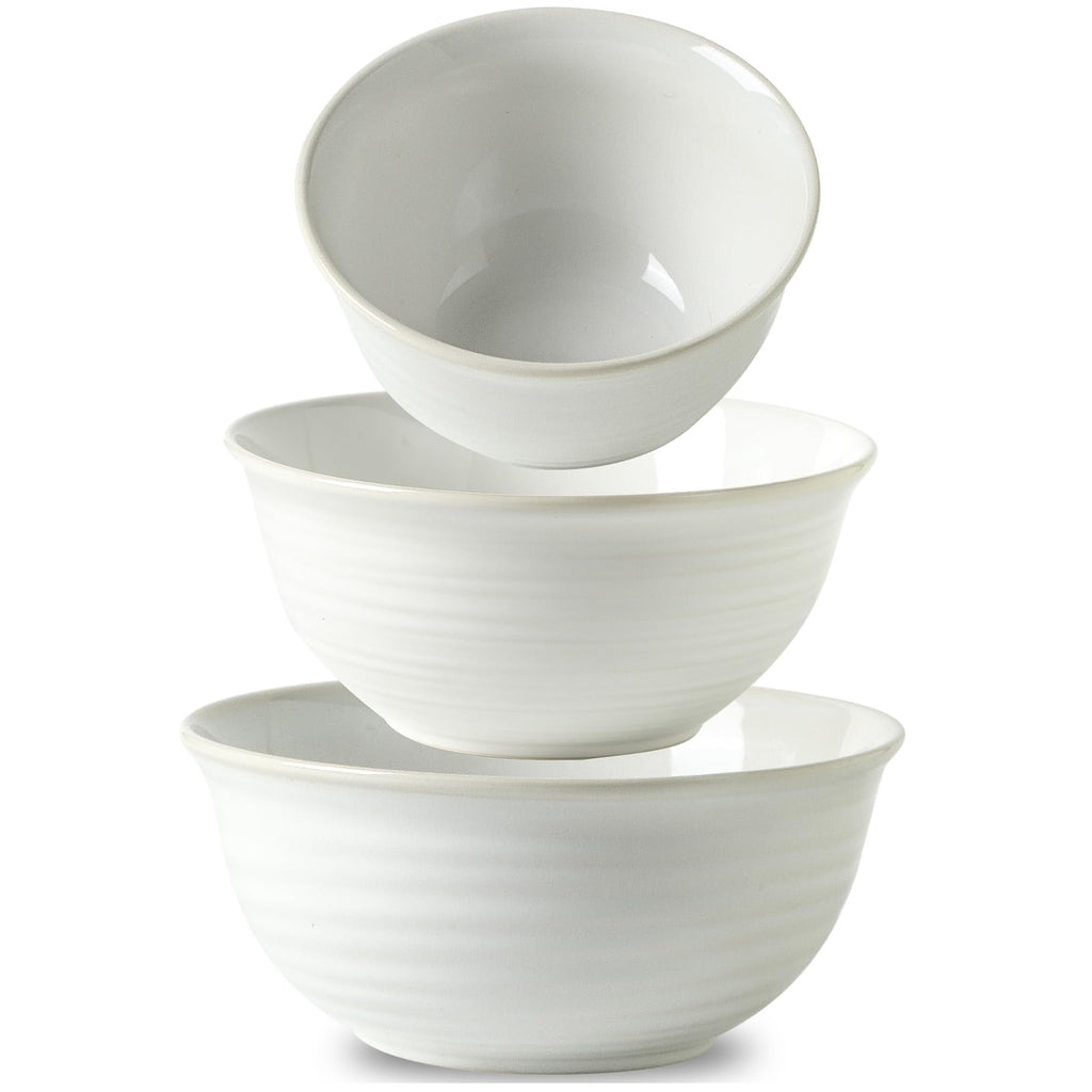 HASENSE Soup Bowls for Kitchen, 40 Ounce Large Cereal Bowls, 7 Inch Ceramic Serving Bowls for Salad Pasta Soup Popcorn, Dishwasher & Microwave Safe, Set of 4(Blue)