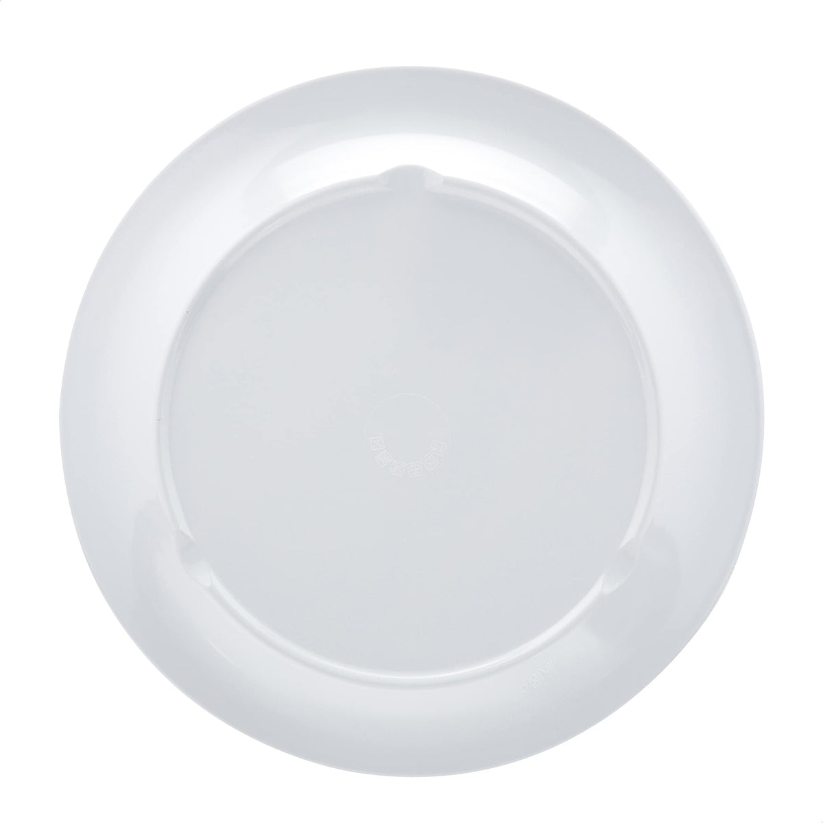 Amazon Basics Melamine Dinner Plates for Restaurants and Home, Dishwasher Safe, BPA Free, Break and Crack Resistant, 10.5", White, 6-Piece Set