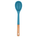 Badiano Large Silicone Cooking Spoons, Nonstick Solid Wooden Handle,13.2in