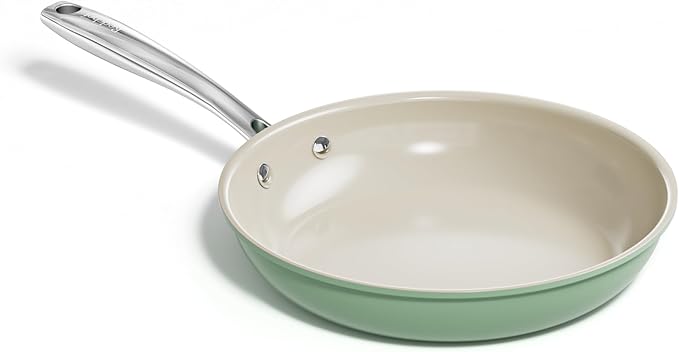 Redchef Ceramic Non Stick Egg Pans, Nonstick Frying Pan Skillet, 8 inch Cooking Pan Non Toxic with Stay Cool Handle for Induction, PTFE & PFAS & PFOA Free