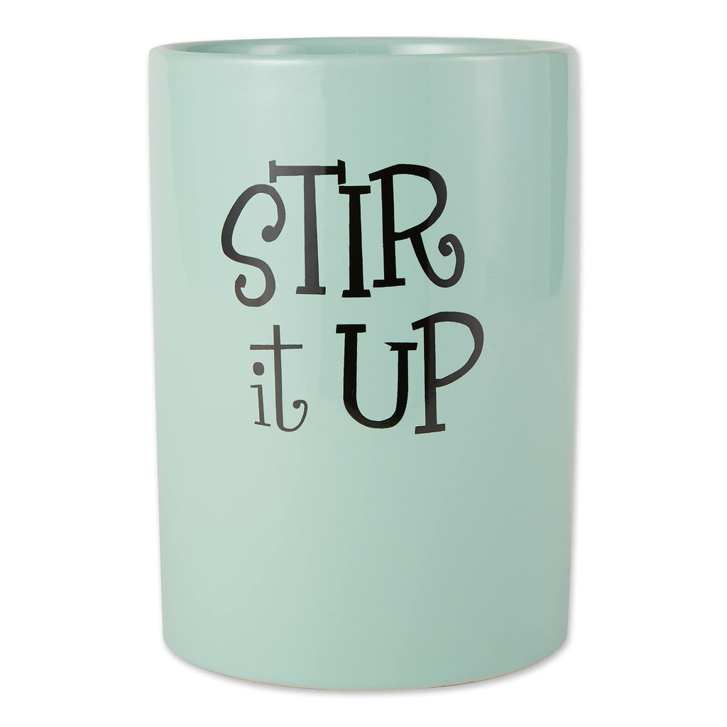DII Kitchen Accessories Retro Collection, Ceramics, Utensil Holder, Aqua