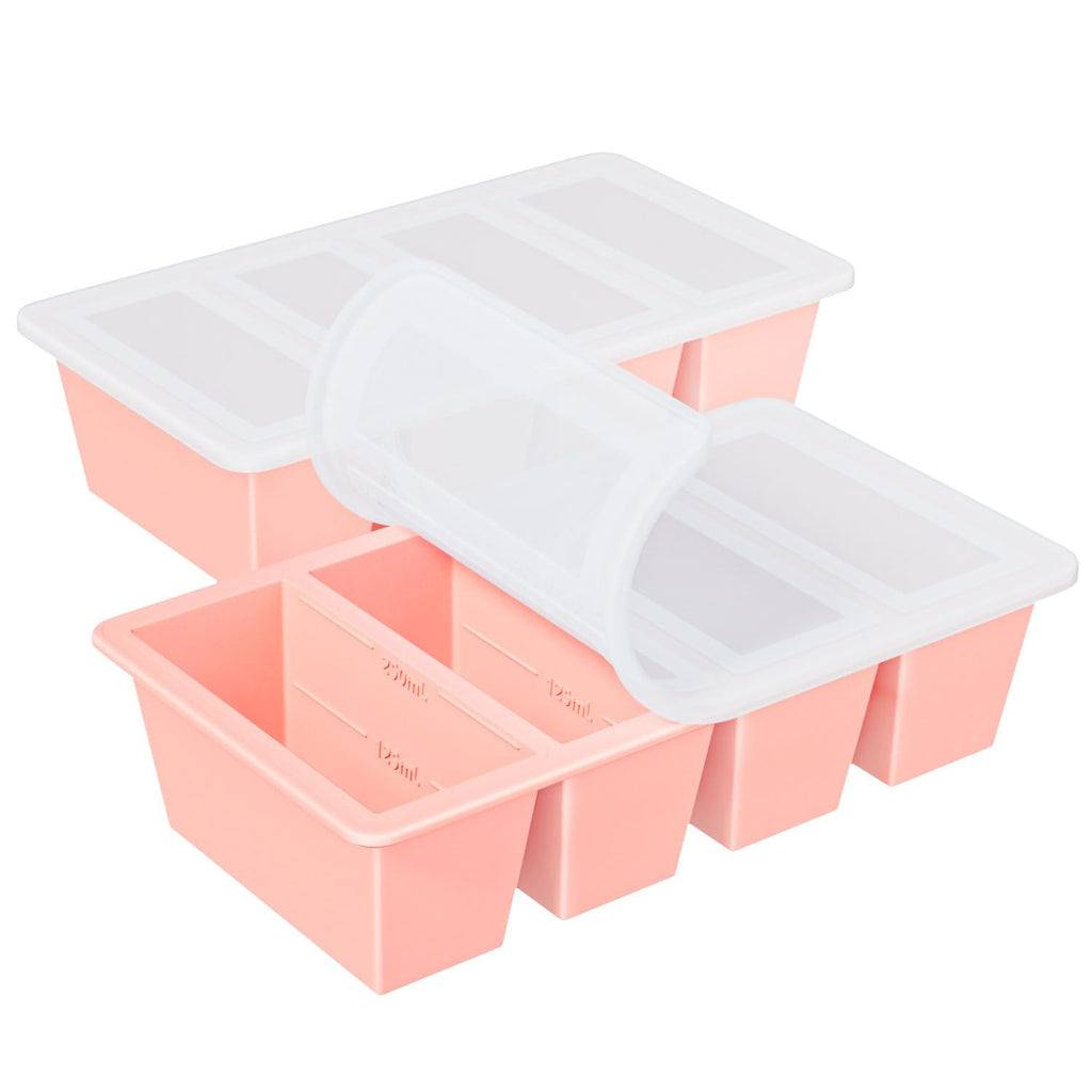 Silicone Freezer Tray for Sauce Cube: GGOW Silicone Freezing Tray for Soup Storage - Freeze 250mL 125mL Souped Broth Portion
