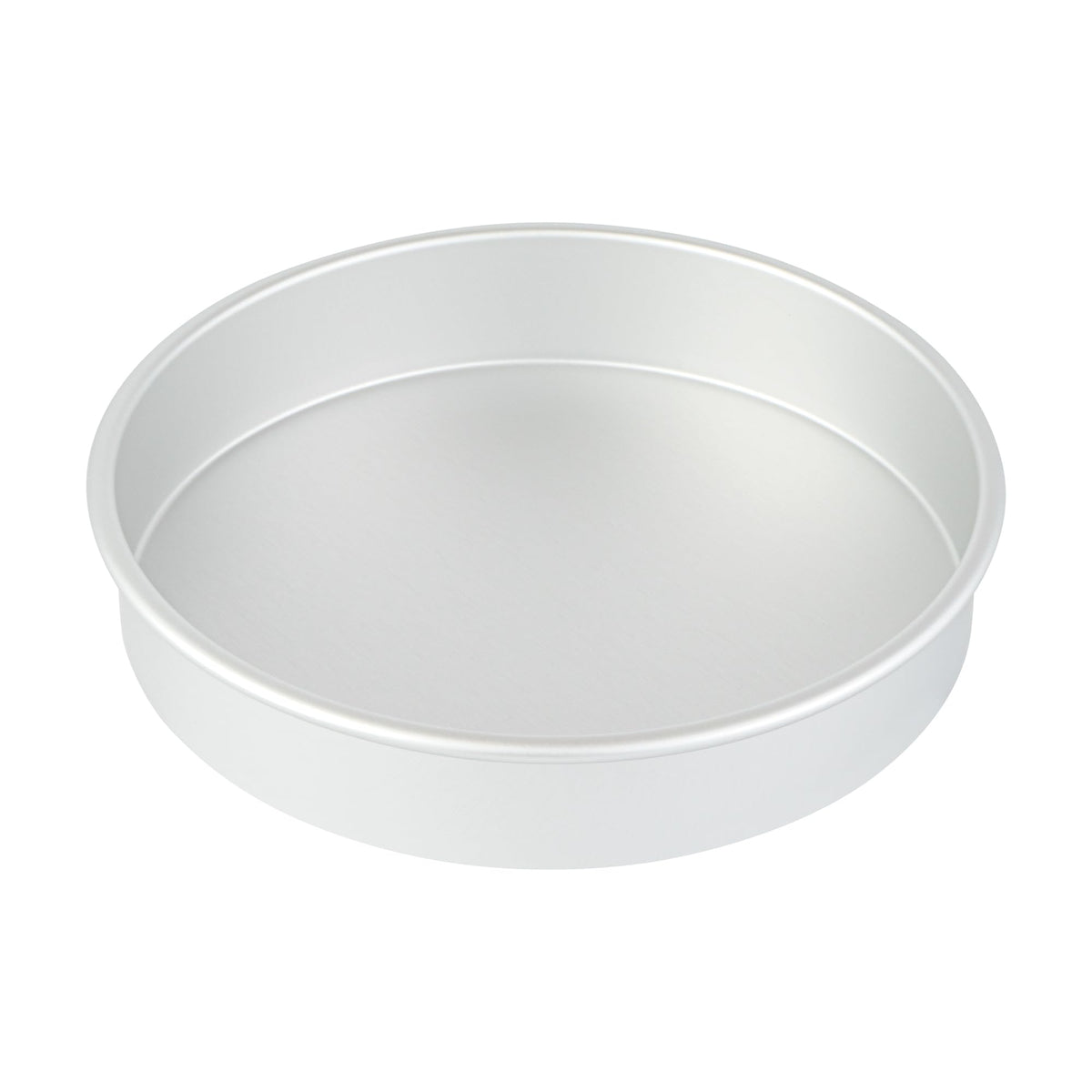 Restaurantware Aluminum Straight-Sided Cake Pan - Pack of 1 - Met Lux 10 x 2 Inches Round Baking Tin, Greaseproof, Even-Heating, Freezable - Anodized Aluminum Round Cake Pan Ideal For Baking