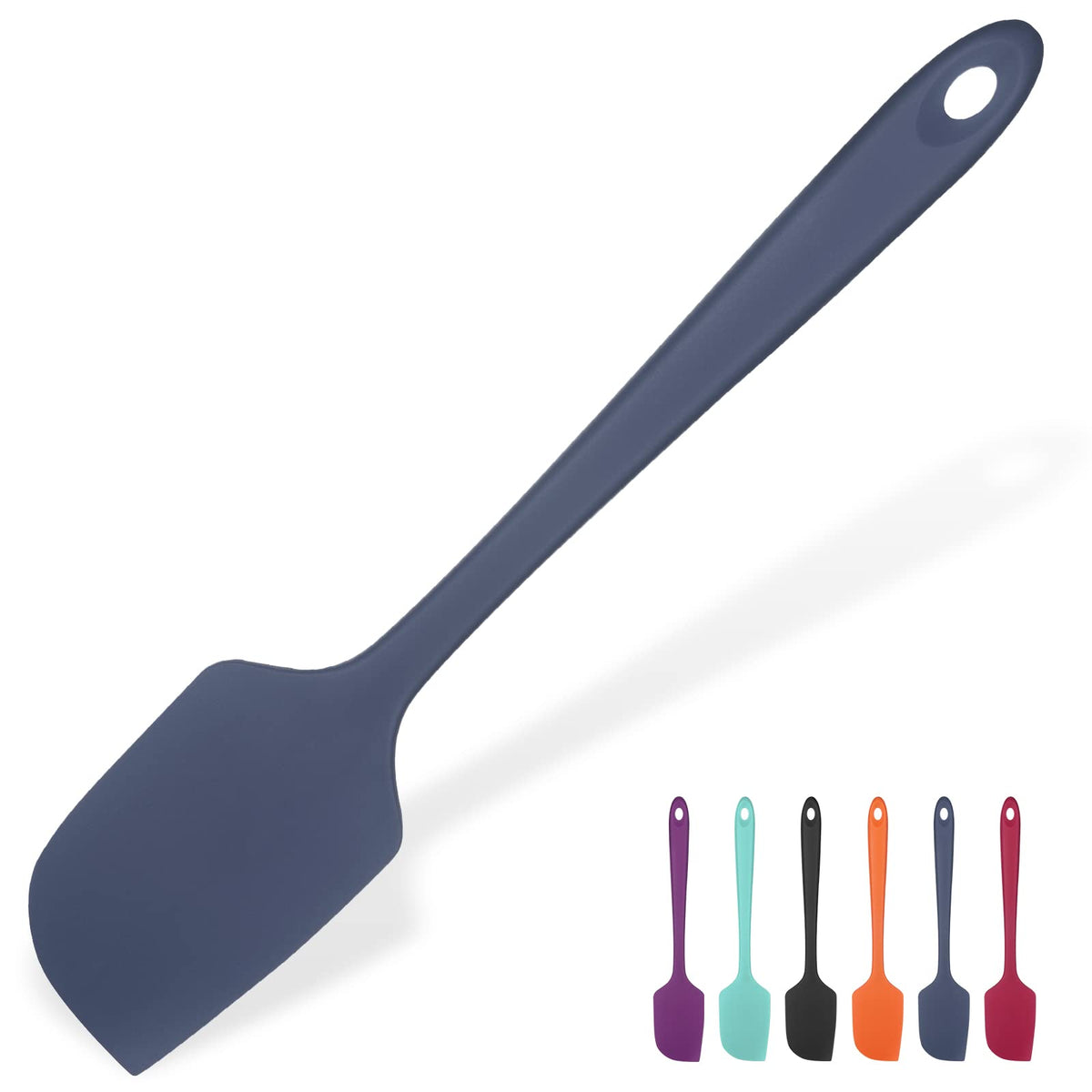 U-Taste Silicone Large Spatula, 600ºF High Temp Bowl Scraper, 11.38"/Orange