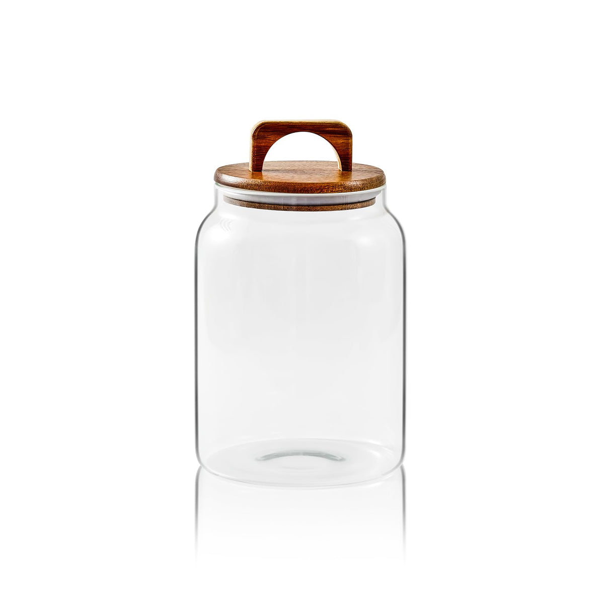 Sweejar Glass Jars for Laundry Room Organization, 90 ounce Laundry Pods Container, Glass Food Storage Jars with Airtight Lid, 1 Pack, Hand Lid
