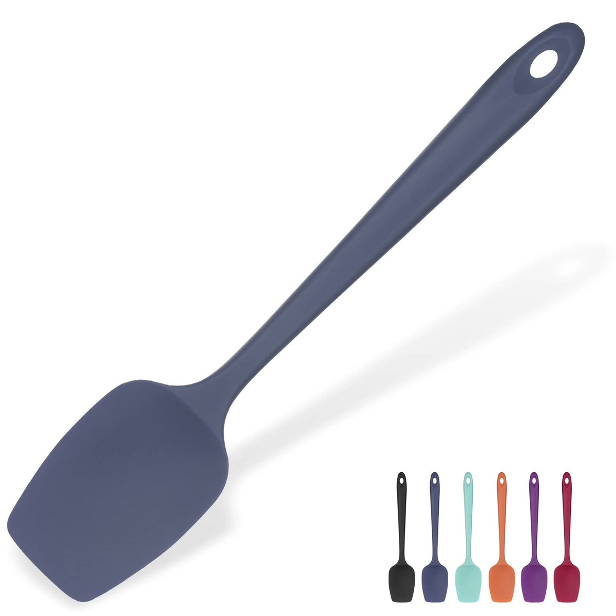 U-Taste Silicone Large Spatula, 600ºF High Temp Bowl Scraper, 11.38"/Orange