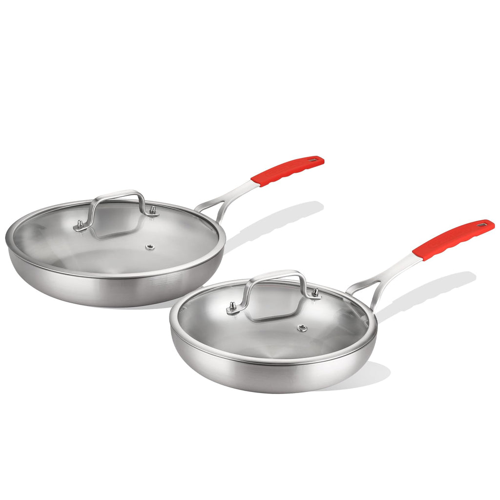 DELARLO Tri-Ply Stainless Steel Frying Pan 8" kitchen skillet