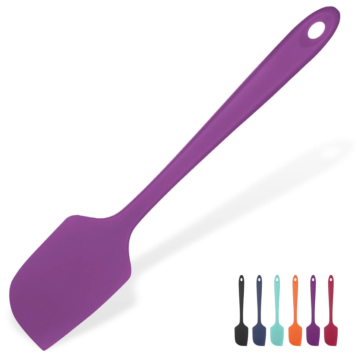U-Taste Silicone Large Spatula, 600ºF High Temp Bowl Scraper, 11.38"/Orange