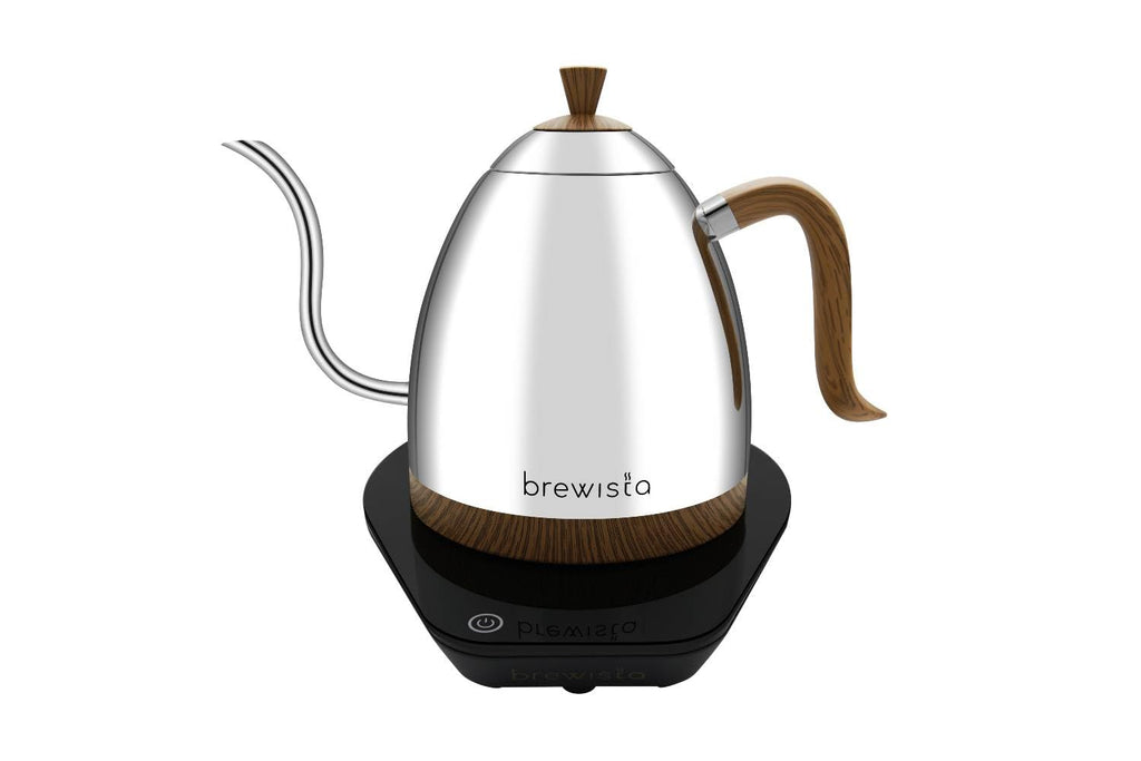 Brewista Artisan Electric Gooseneck Kettle, Water Boiler with LCD Panel, Precise Temperature Control, Fast Boiling and Keep Warm Settings for Pour-Over Coffee & Tea, Café, 1 Liter (Stainless Steel)
