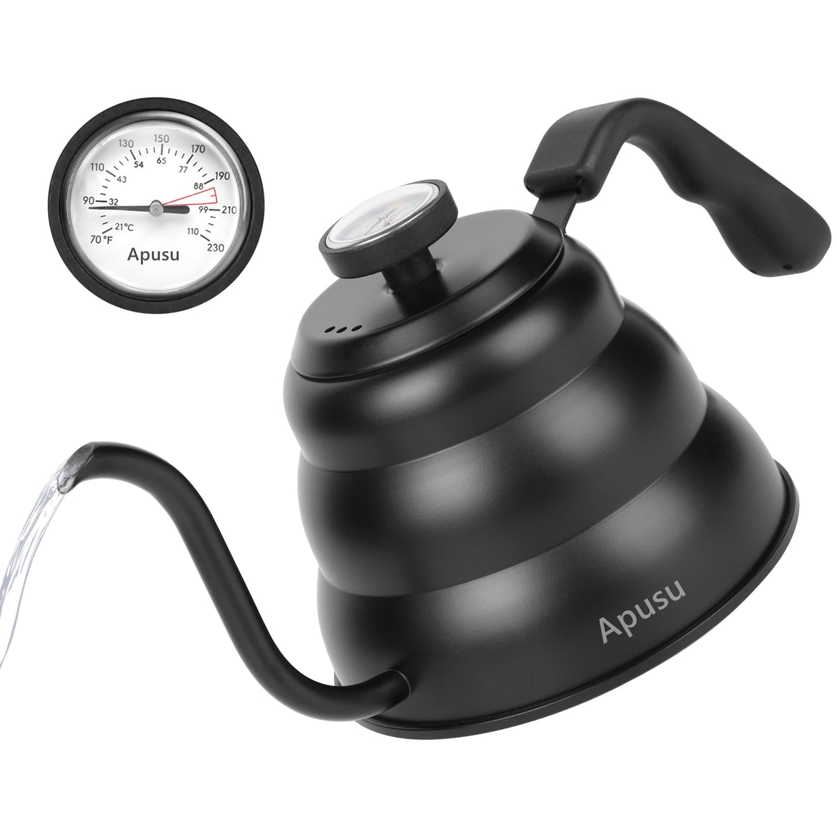 Pour Over Coffee Kettle,Gooseneck Camping Coffee Maker Pot,Small,304,12oz