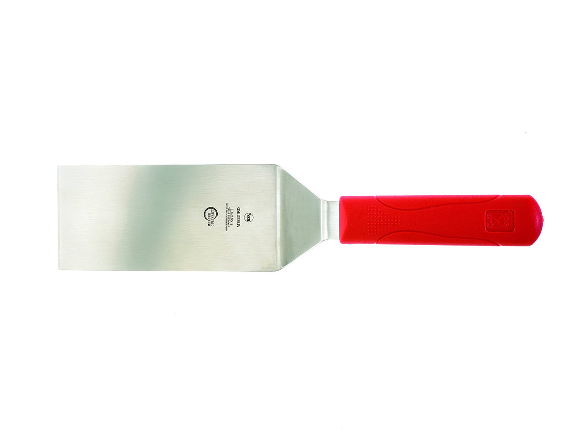 Mercer Culinary Millennia Mini Turner/Spatula, 2.5 Inch x 2.5 Inch Blade, Black Handle