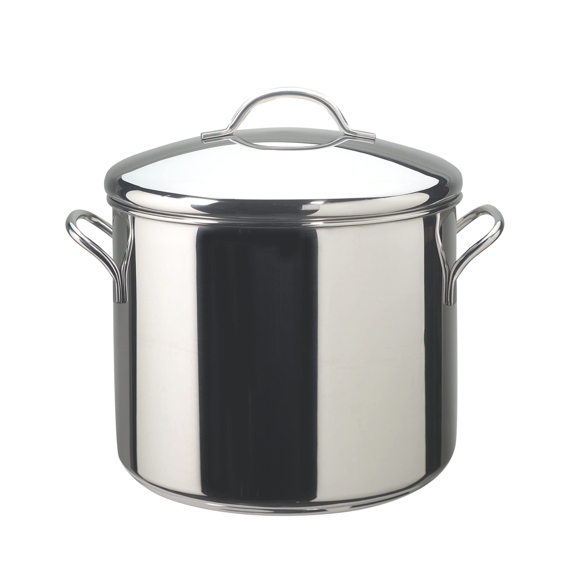 Farberware Classic Series Stainless Steel Induction 12 Quart Stock Pot with Lid, Silver