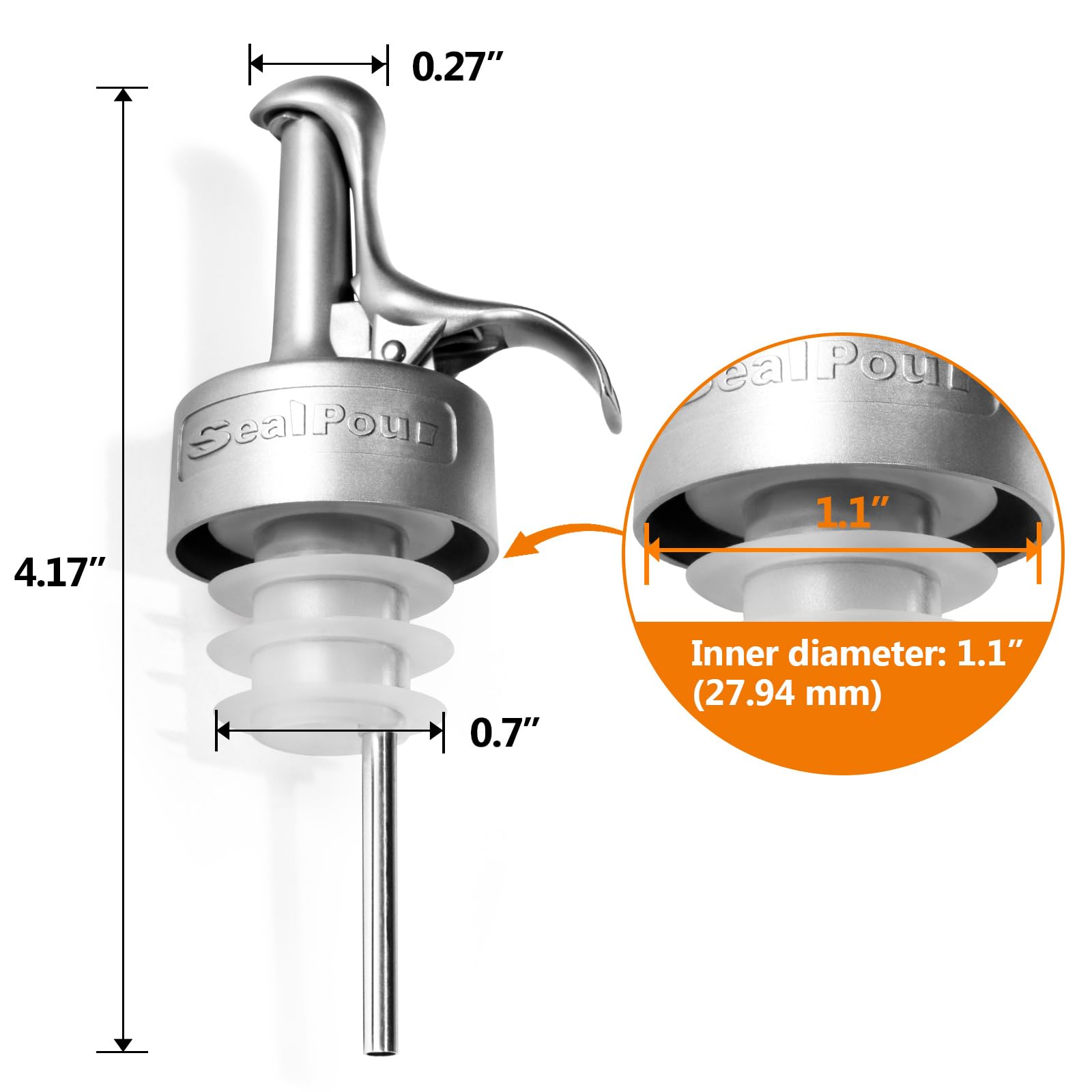 Oil Pour Spout, Olive Oil Spouts, Dispenser Pour Spouts for Bottles