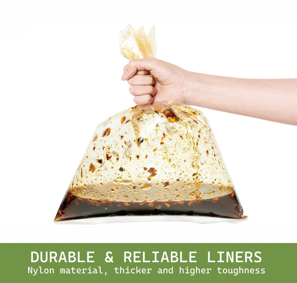 WZHSBSAQ Slow Cooker Liners, 60 Cooking Bags, Large Disposable Pot Liner Plastic Bags for 3QT to 8QT Slow Cookers, 13 in. x 21 in.
