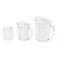 Cambro Measuring Cup - 3 Pack - 1 Cup, 2 Cup, 4 Cup (Clear)