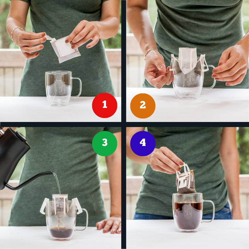 TRIBO Coffee Single-Serve Pour Over Packets, Ethiopia Sidamo