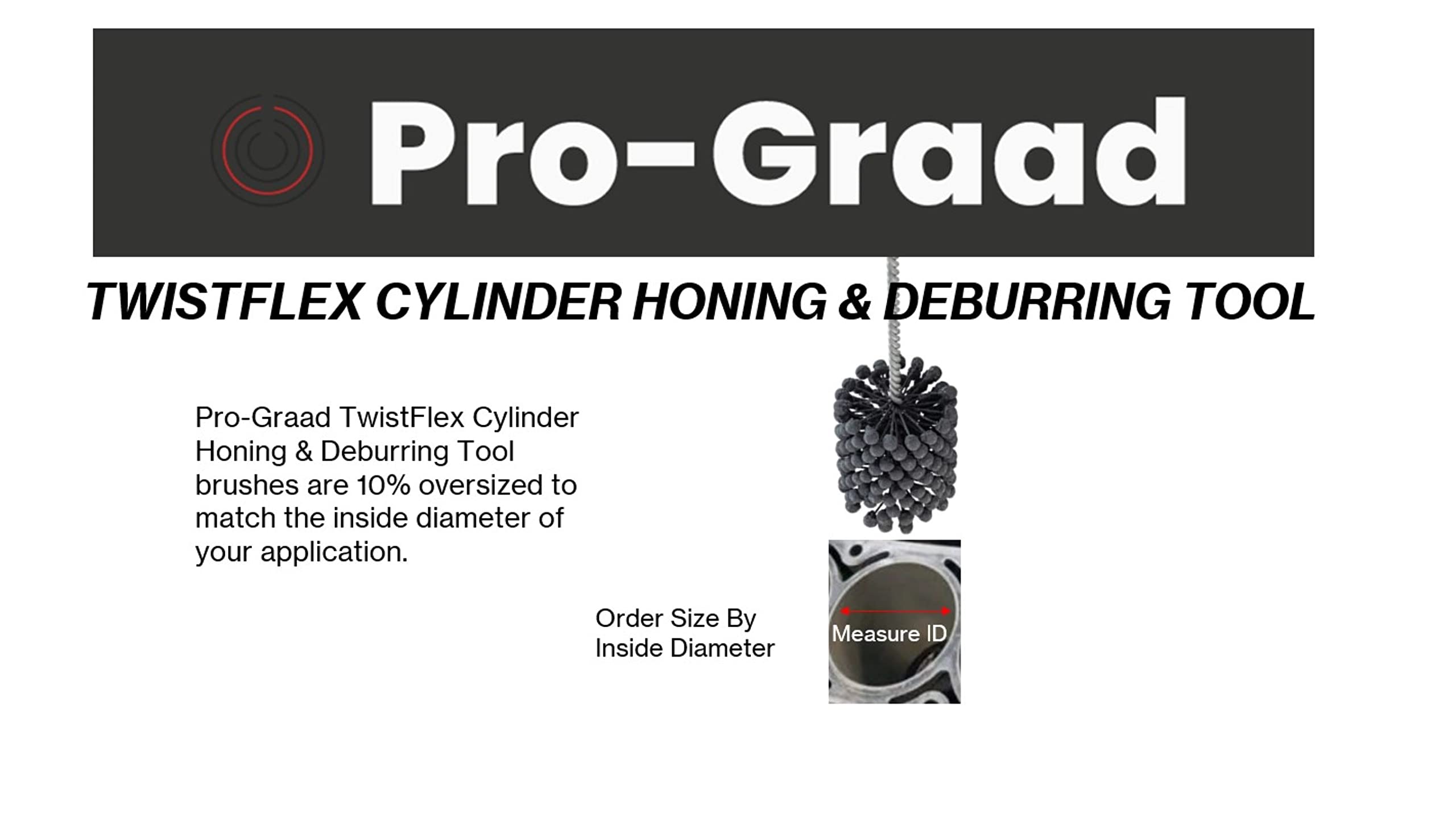 1" 240 Grit Silicon Carbide TwistFlex Cylinder Hone for 0.93"- 1.02" Bores