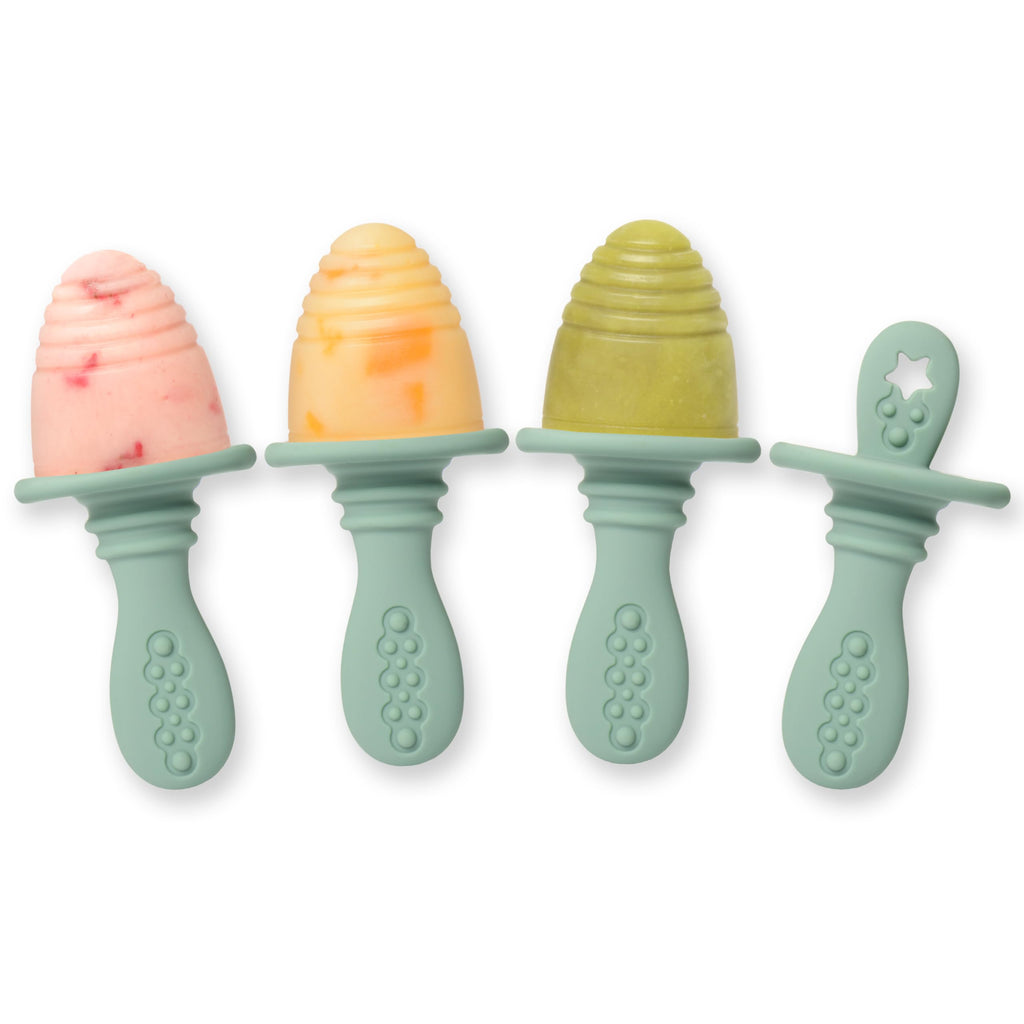 PrimaStella Silicone Chew Spoon Set for Babies and Toddlers | Safety Tested | BPA Free | Baby Spoon 6 Pack