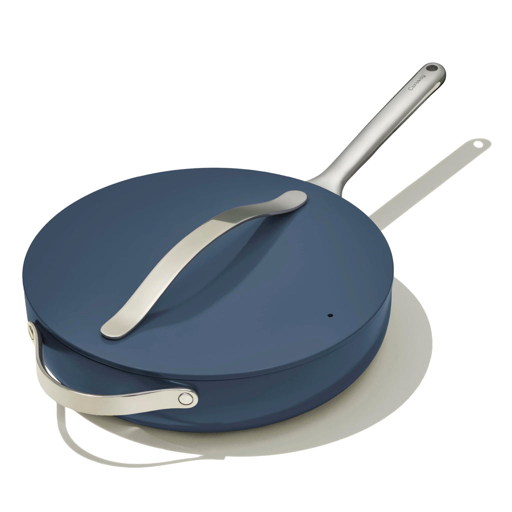 Caraway Non-Stick Ceramic Sauté Pan with Lid (4.5 qt, 12")