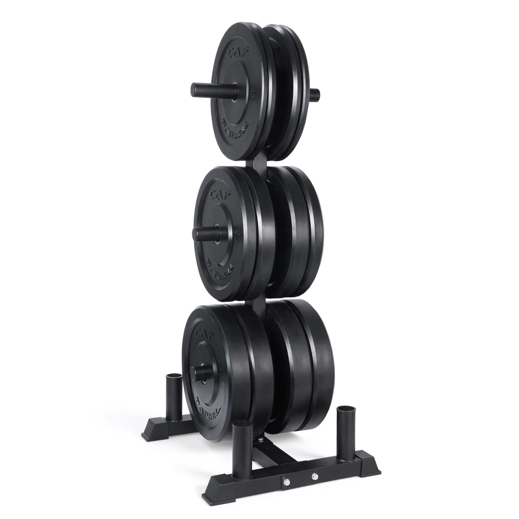CAP 260lb Competition Olympic Bumper Plate Weight Set