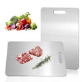 Katori Titanium Cutting Board,100% Pure Titanium Cutting Boards for Kitchen Non Toxic,Double Sided Dishwasher Safe Cutting Board for Meat,Fruits and Vegetables,Easy To Clean(1PC-L:15.35 * 11.02)