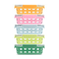 Ello Duraglass 3.4 Cup Glass Meal Prep Containers, 10 Pc, 5 Pack, Meadow