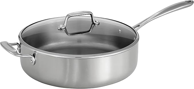 Tramontina Boston Tri-Ply Clad Stainless Steel 3-Quart Sauce Pan with Lid