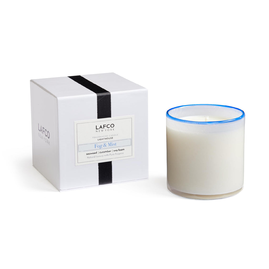 LAFCO New York Signature Candle, Star Magnolia - 15.5 oz - 90-Hour Burn Time - Reusable, Hand Blown Glass Vessel - Made in the USA