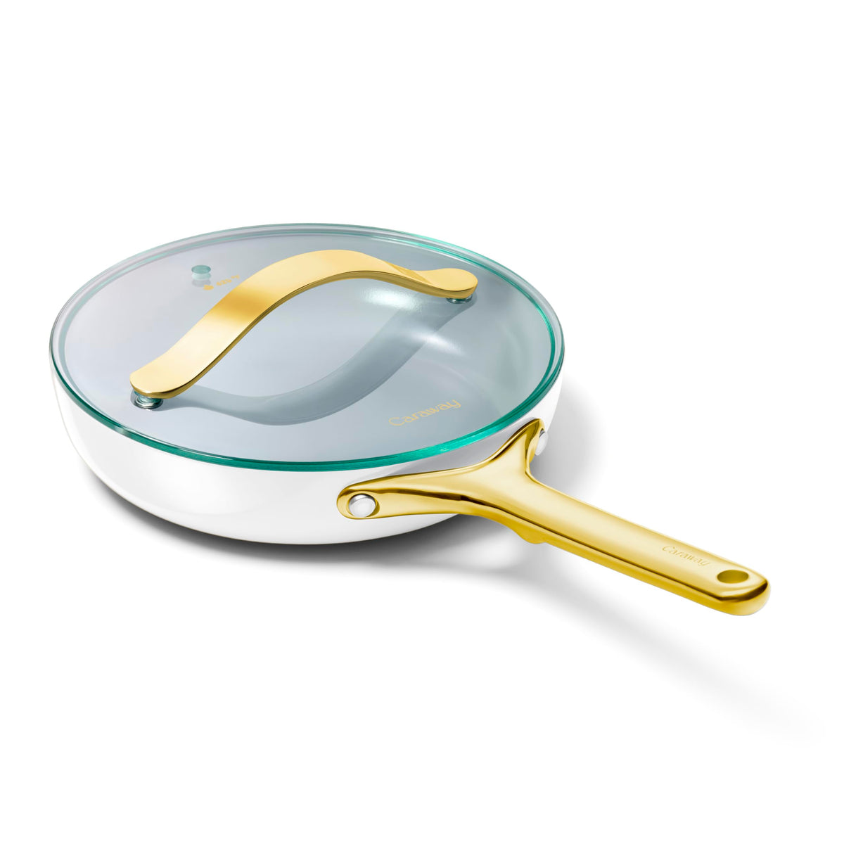 Caraway Ceramic Non-Stick Fry Pan Set with Glass Lids