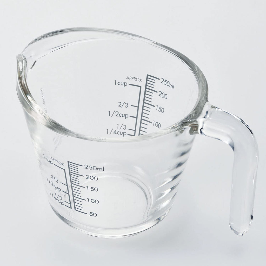 HARIO MJP-250-GR Measuring Cup, 8.5 fl oz (250 ml), Practical Capacity, 8.5 fl oz (250 ml), Gray, Made in Japan