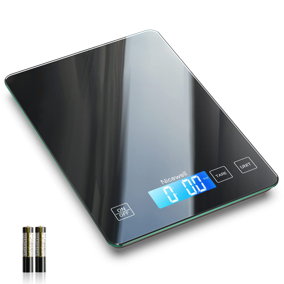 Nicewell 22lb Kitchen Food Scale Grams and Ounces for Cooking Baking