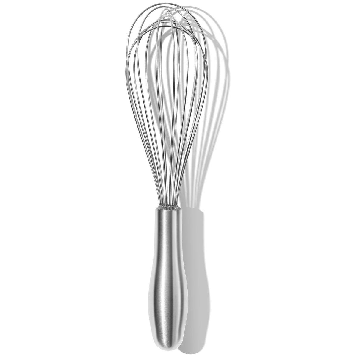 OYV 18/10 Stainless Steel Whisk, Ergonomic Handle, Dishwasher Safe Metal Whisk, Professional Wisk for Kitchen Cooking, Perfect for Blending, Whisking, Baking, and Beating, 10-Inch Wire Wisk