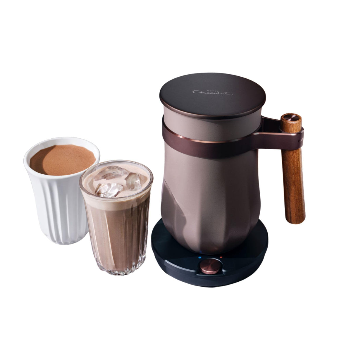 Hotel Chocolat Velvetiser Iced & Hot Chocolate Maker | Pewter Edition |