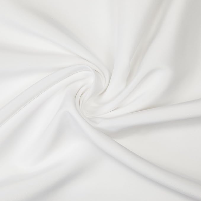 Gee Di Moda Rectangle Tablecloth - 90 x 156 Inch White Table Cloth for 8 Foot Table with Floor-Length Drop - Heavy Duty Washable Fabric - 8 Ft Buffet Table, Holiday Party, Wedding & Baby Shower