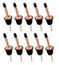 12 Pack Liquor Pour Spouts Set - Stainless Steel bottle spout and Liquor Pourers Dust Caps Covers