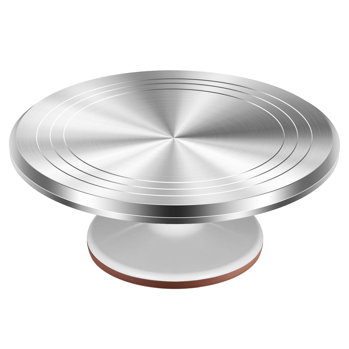 Kootek 12" Black Aluminum Alloy Cake Turntable, Cake Stand for Decorating