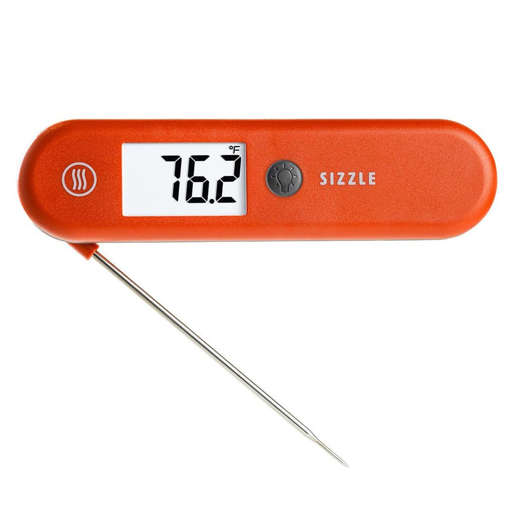 ThermoWorks Sizzle - Digital Meat Thermometer - 2-Second Waterproof, Red