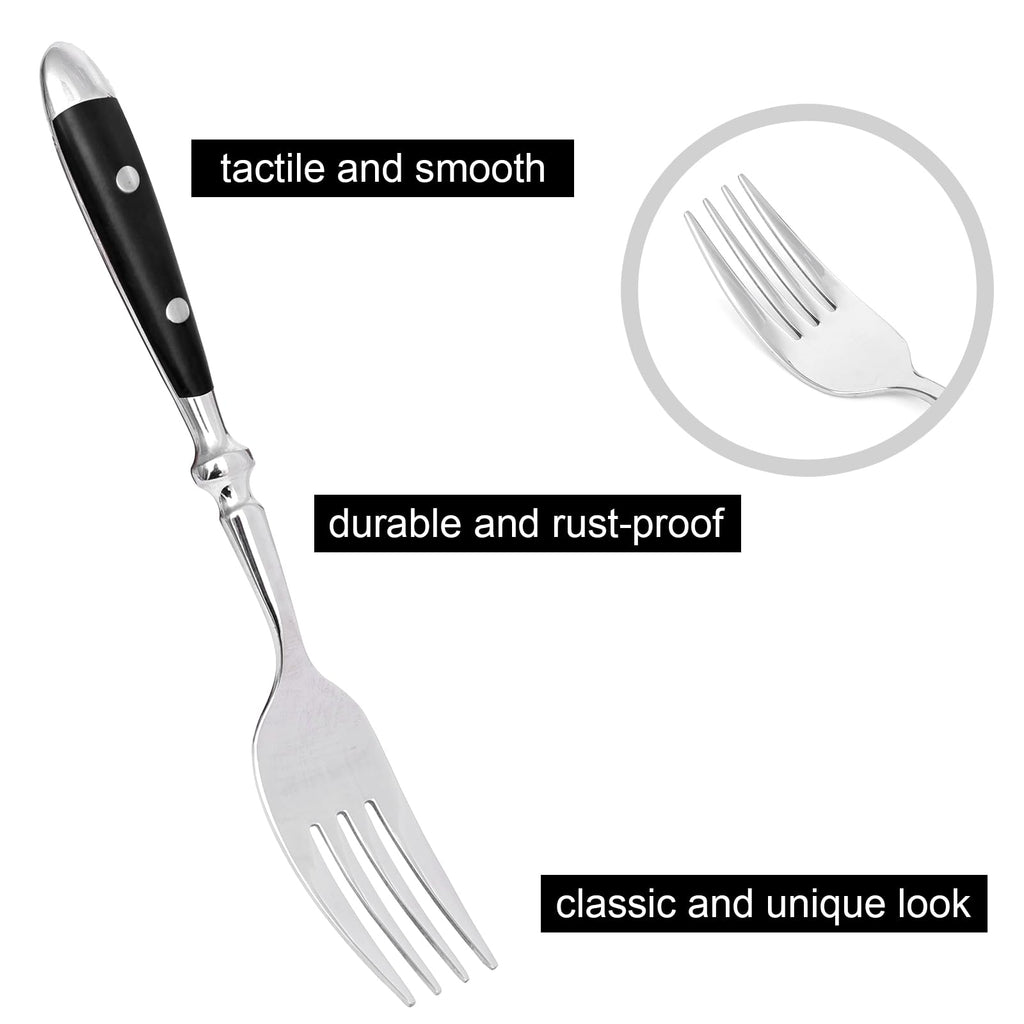 QUEARI Retro 20-Piece Silverware Set, Stainless Steel Cutlery Set, Vintage Flatware Set with Black Bakelite Handle, Dishwasher Safe| Service for 4