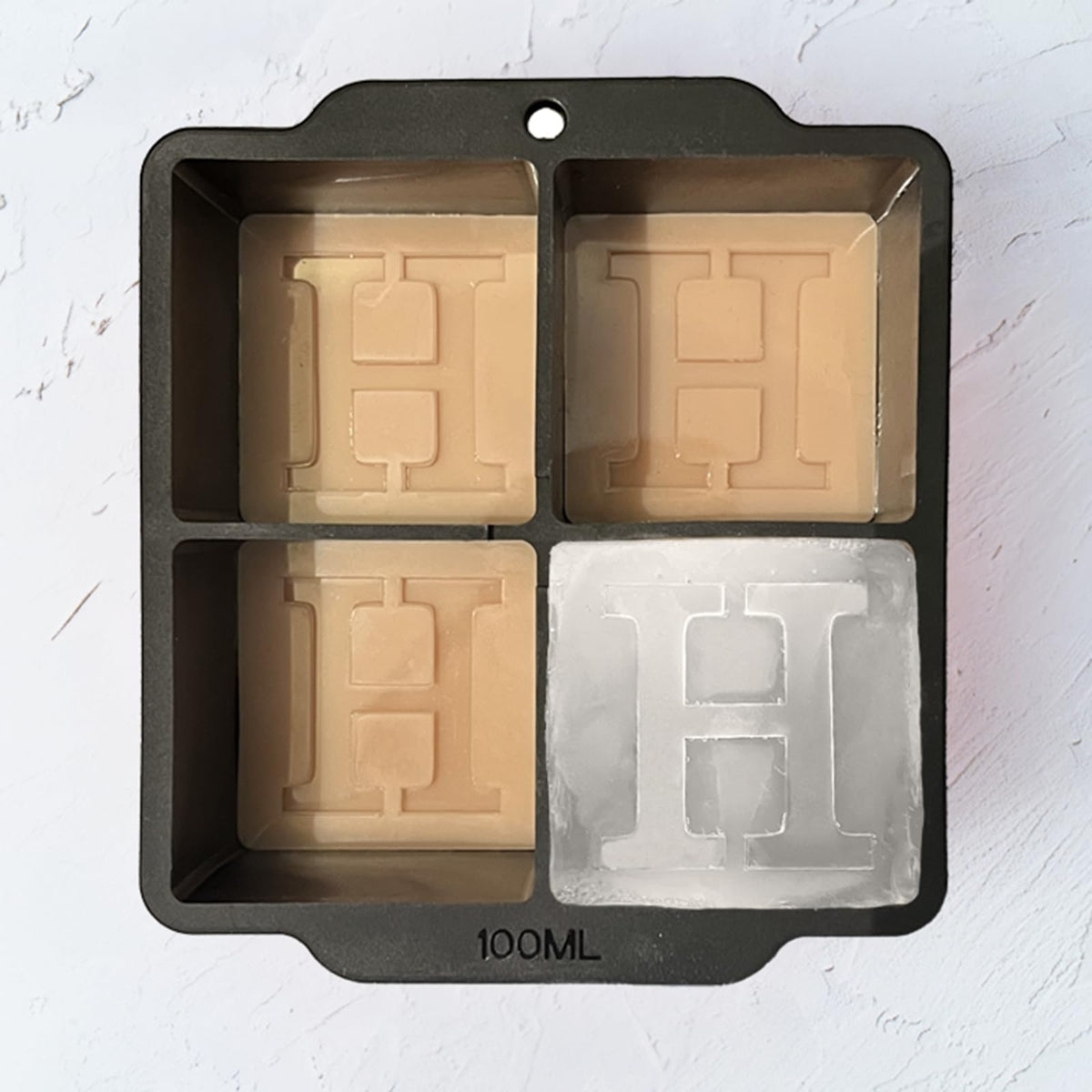 Letter G Monogram Ice Cube Mold Custom Ice Cube Mold 2 Inch Big Initials Silicone Ice Cube Tray Gifts for DAD Gifts for Him