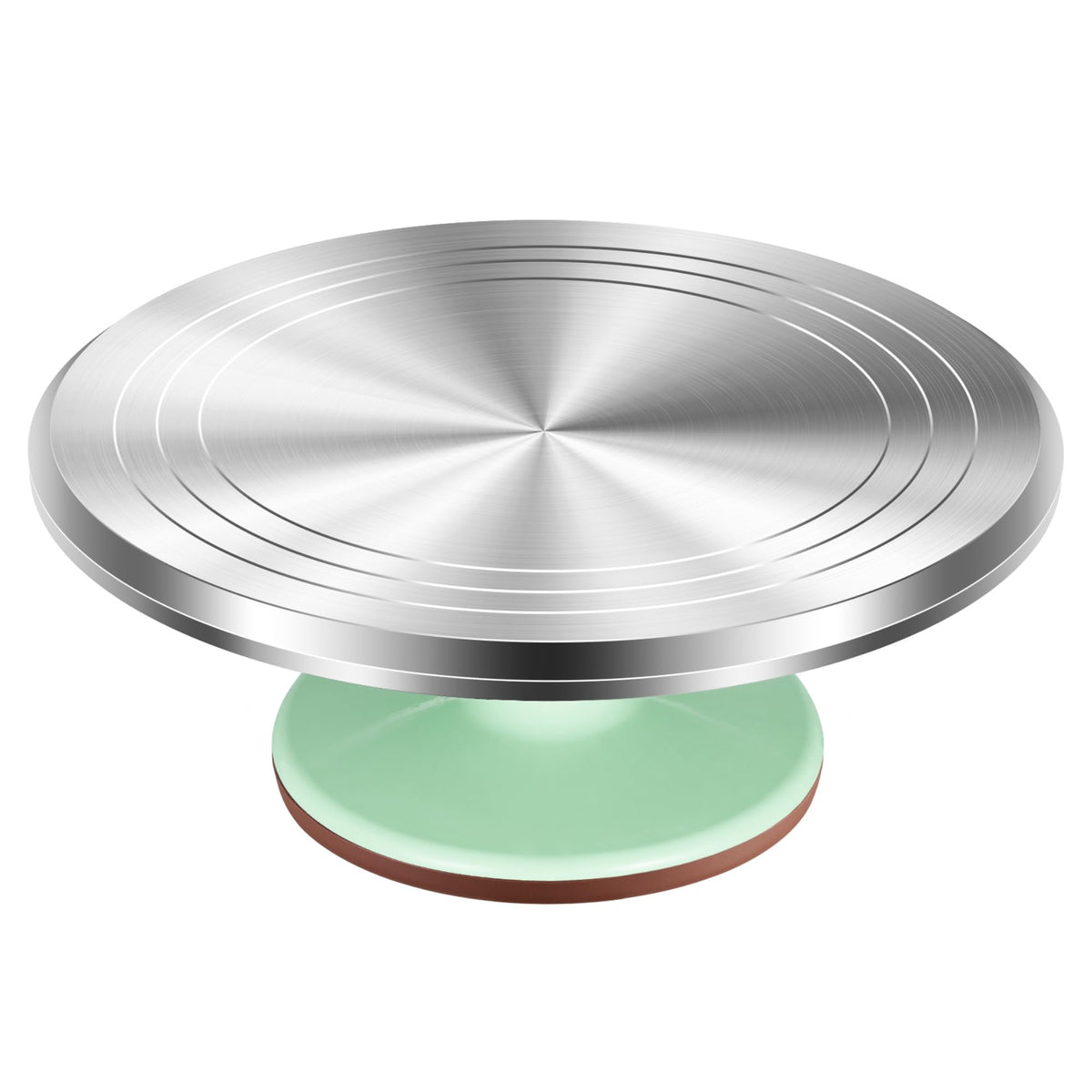 Kootek 12" Black Aluminum Alloy Cake Turntable, Cake Stand for Decorating