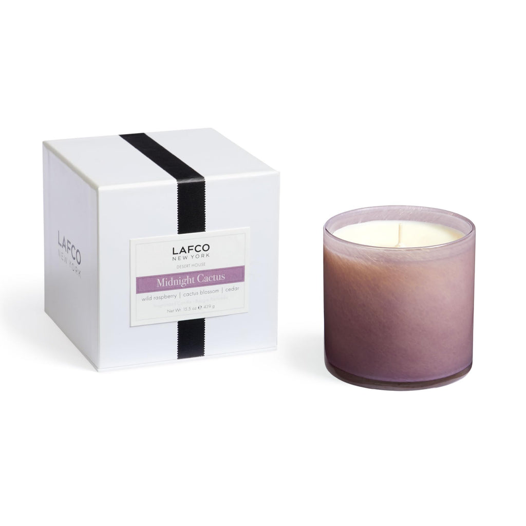 LAFCO New York Signature Candle, Star Magnolia - 15.5 oz - 90-Hour Burn Time - Reusable, Hand Blown Glass Vessel - Made in the USA
