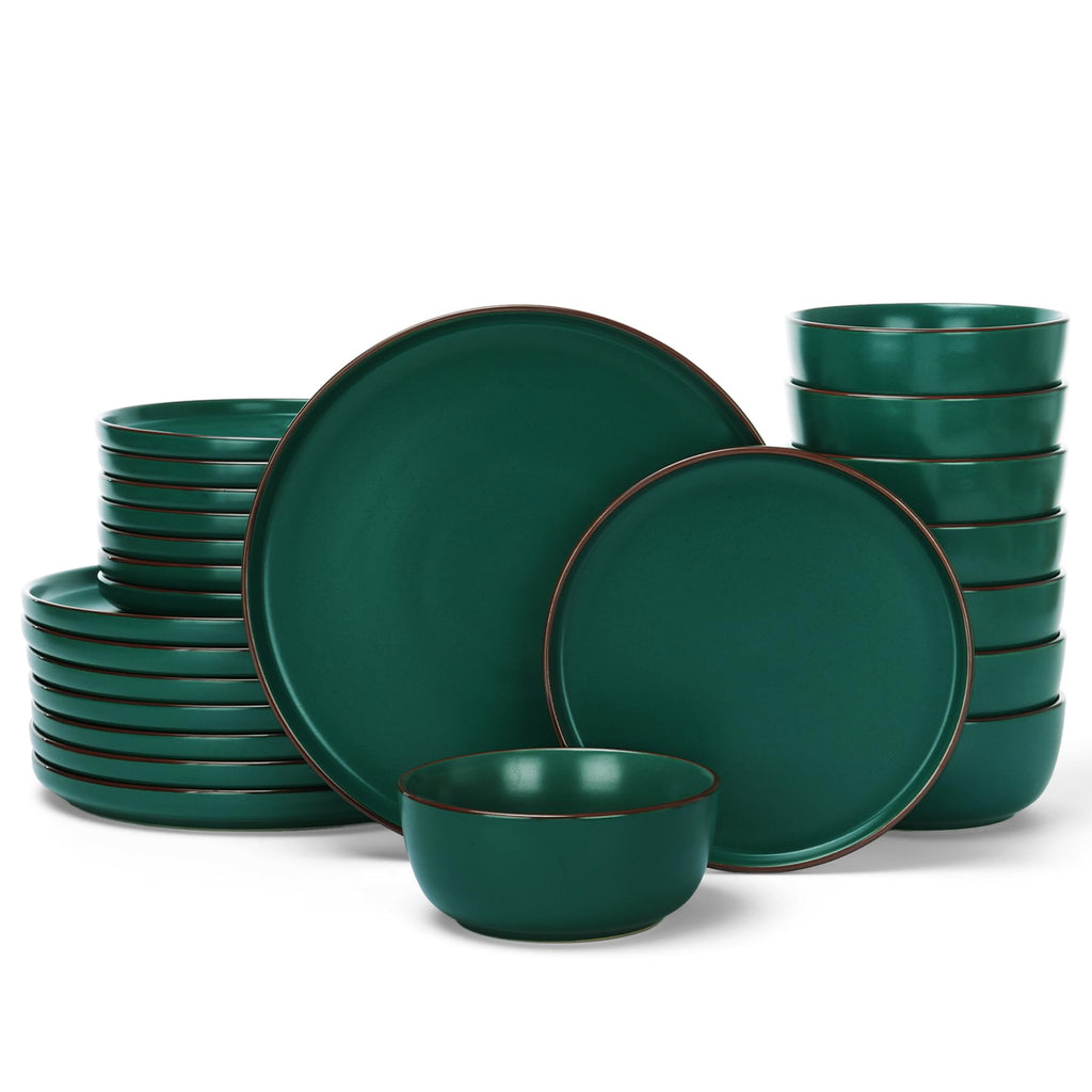 Famiware Mercury 12-Piece Stoneware Dinnerware Set, Multi-color