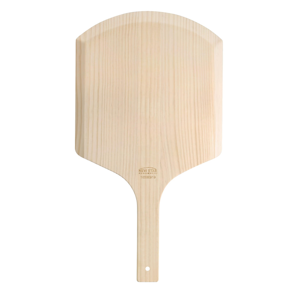 New Star Foodservice 50226 Wooden Pizza Peel, 14"L x 12"W, 22" Overall