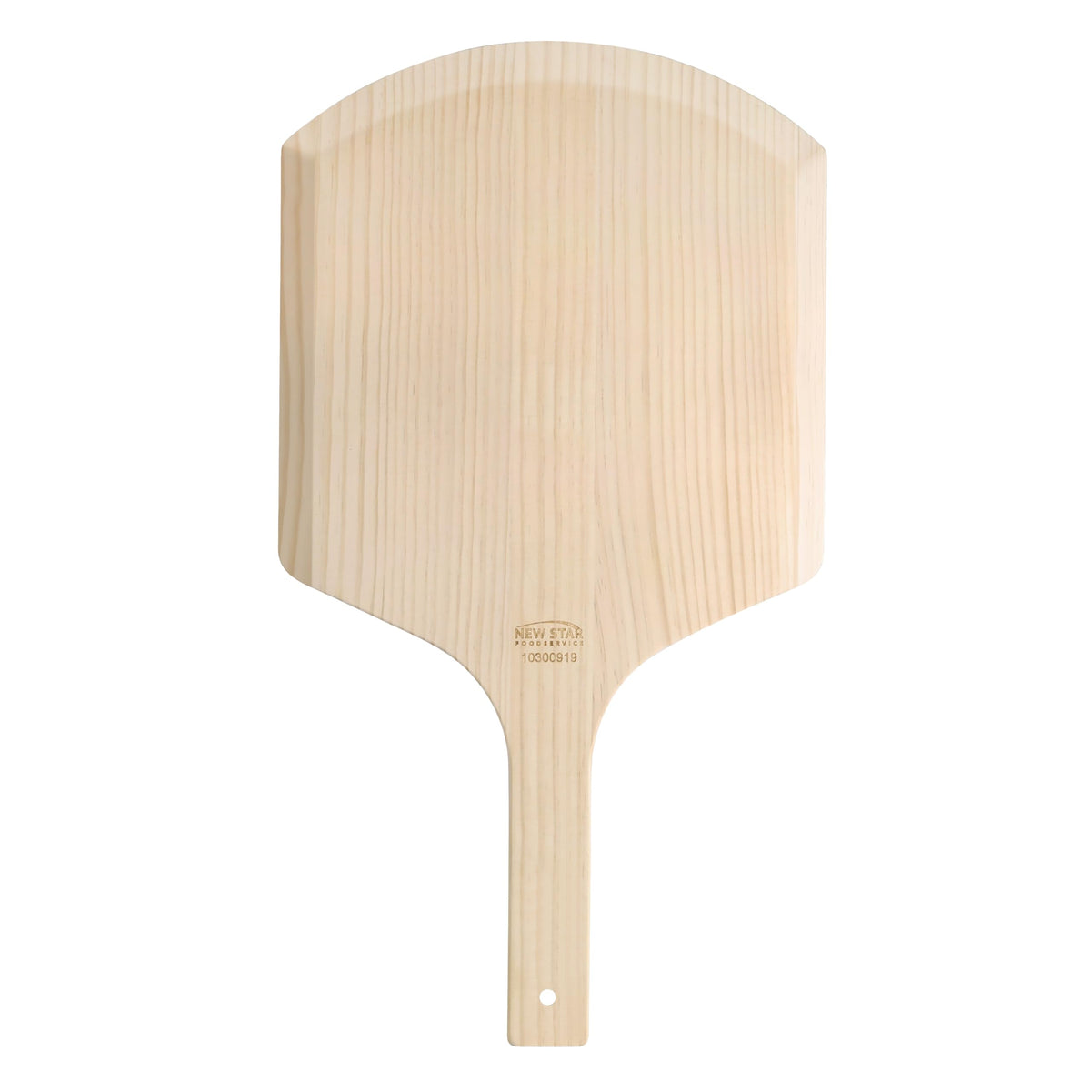 New Star Foodservice 50226 Wooden Pizza Peel, 14"L x 12"W, 22" Overall