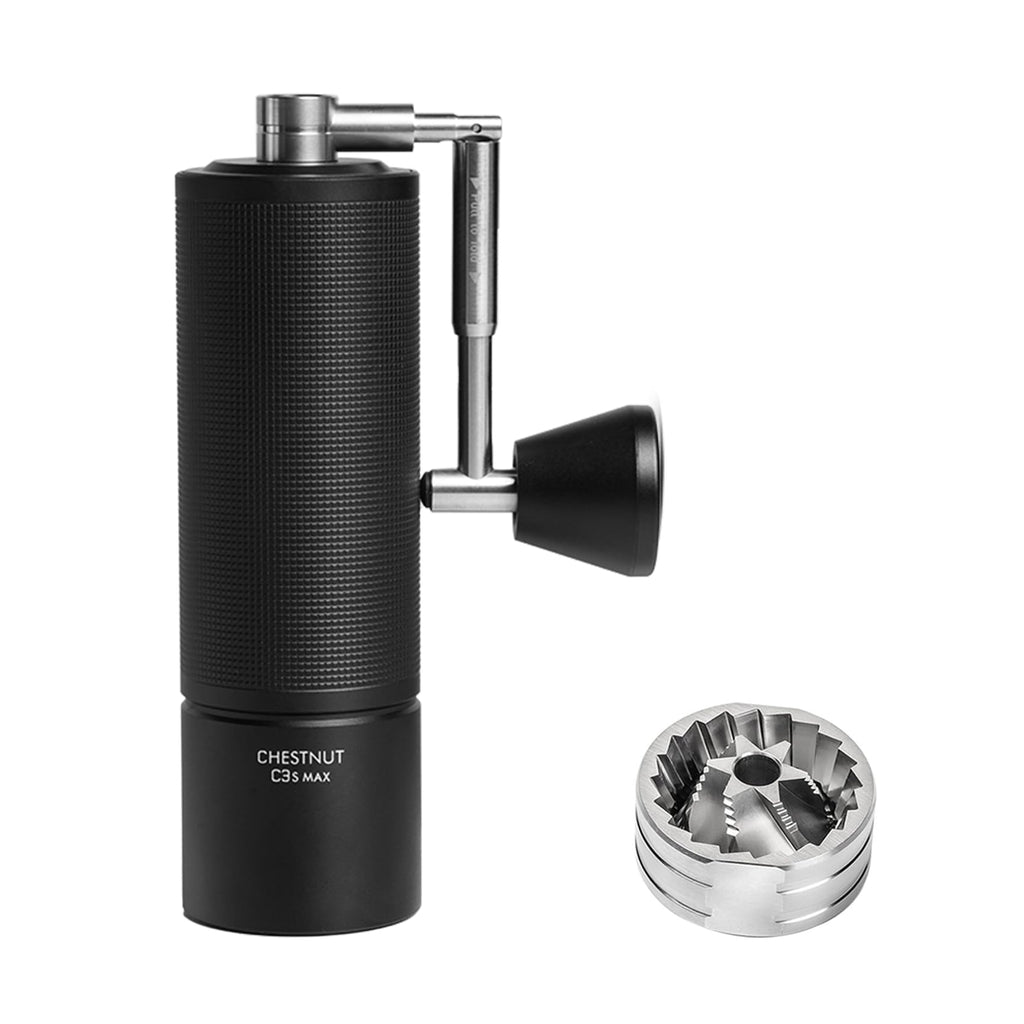 TIMEMORE Chestnut C2S Manual Coffee Grinder Capacity 25g with CNC Stainless Steel Conical Burr, Internal Adjustable Setting, Double Bearing Positioning, French Press Coffee for Hand Grinder