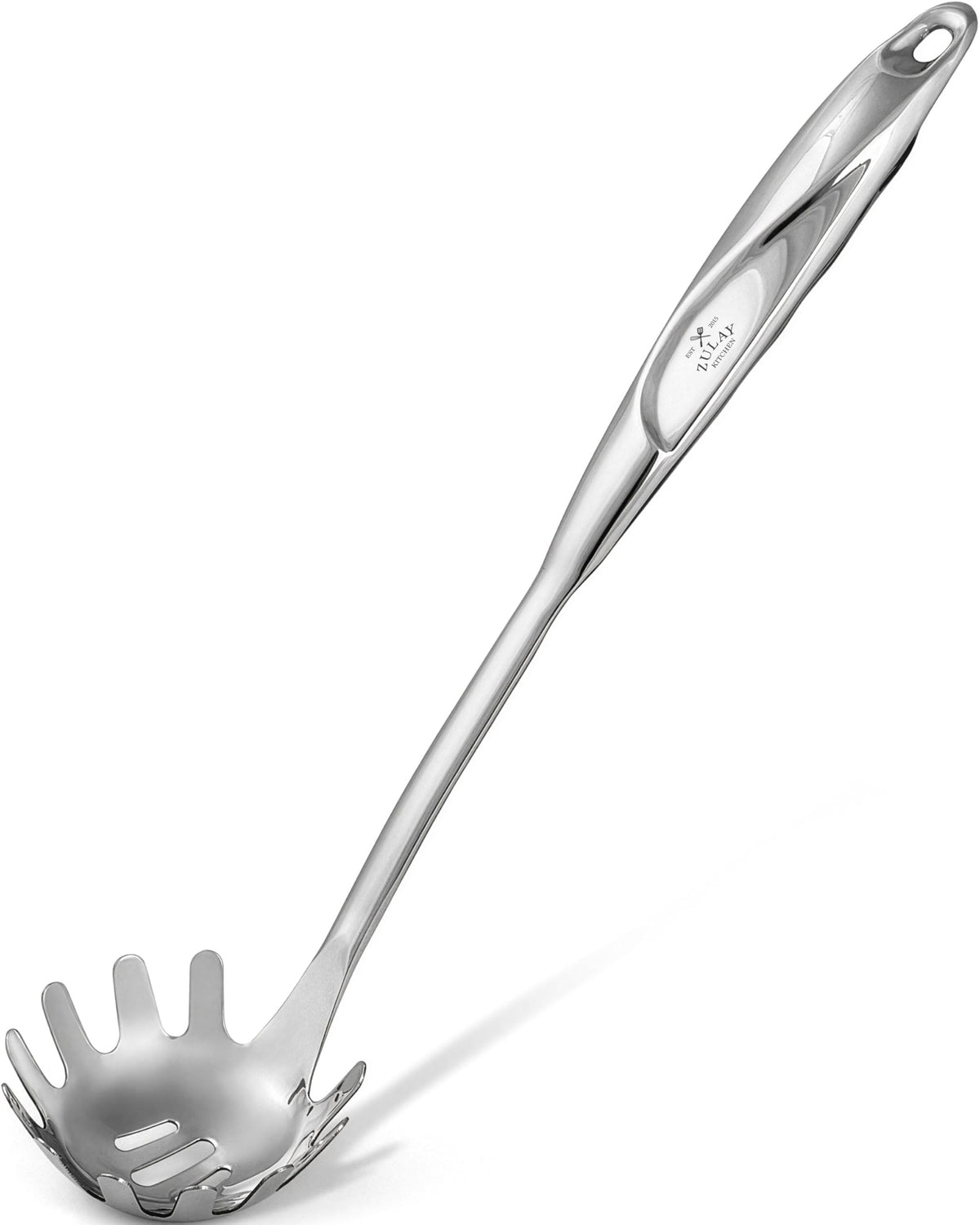Zulay Kitchen Stainless Steel Soup Ladle - 13” Large Ladle for Soups, Stews & Sauces - Durable, Heat-Resistant, Rust-Proof & Dishwasher Safe Kitchen Utensil with Ergonomic Handle