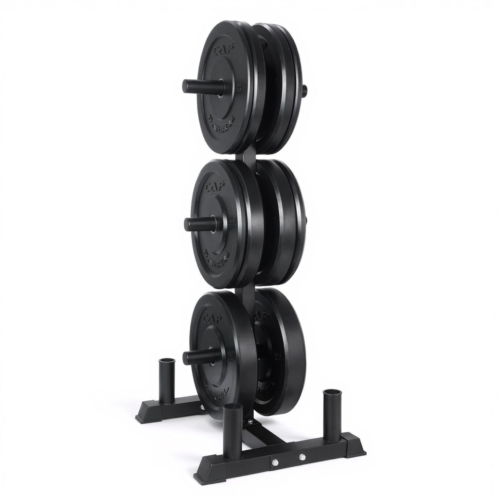 CAP 260lb Competition Olympic Bumper Plate Weight Set