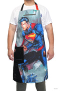 Dalstrong Chef Kitchen Apron - DC Superman™ Man of Steel Edition - Premium Cotton & Nylon Straps - 2 Pockets - Steel Hangloops-Unique Size Fit for All - Stain Resistant